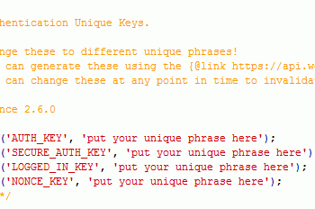 Wordpress Security Keys La Gi Tai Sao Va Lam Nhu The Nao De Su Dung 2077