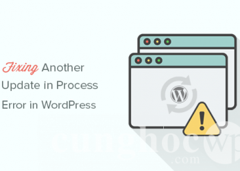 Cách khắc phục lỗi ‘Another Update in Process’  trong WordPress