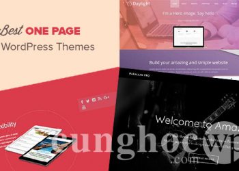 25 giao diện one page/một trang tốt nhất cho các trang WordPress (2019)