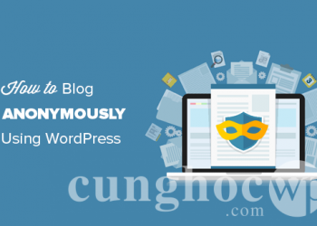 Hướng dẫn viết blog ẩn danh trên WordPress