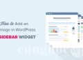 Cách thêm hình ảnh vào sidebar trong WordPress