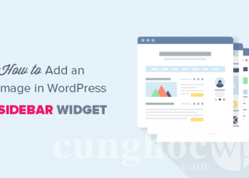 Cách thêm hình ảnh vào sidebar trong WordPress