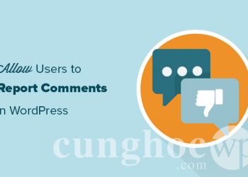 Cách cho phép người dùng report bình luận có nội dung không phù hợp trên WordPress