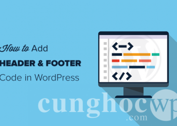 Hướng dẫn cách dễ dàng chèn code vào Header và Footer trong WordPress
