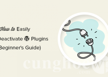 Hướng dẫn tắt/deactive plugin trong WordPress