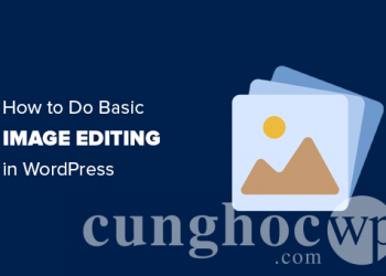 Hướng dẫn chỉnh sửa ảnh cơ bản trong WordPress