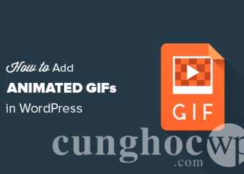 Hướng dẫn thêm file hình ảnh GIF vào WordPress