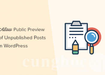 Cách cấp quyền xem trước cho những bài đăng chưa được công khai tại WordPress