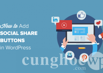 [ WordPress cơ bản ] Thêm nút chia sẻ bài viết lên các trang mạng xã hội vào WordPress.