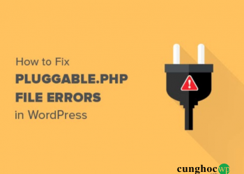 Cách khắc phục lỗi pluggable.php trong WordPress