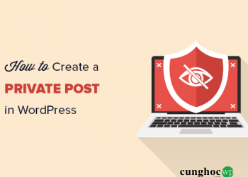 Cách tạo một bài đăng riêng tư trong WordPress