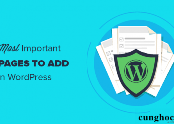 11 page quan trọng mà mỗi blog WordPress đều phải có
