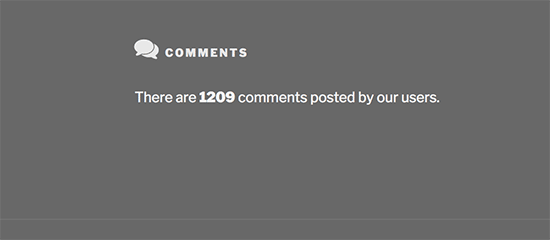 Preview of comment numbers