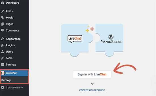 Kết nối LiveChat