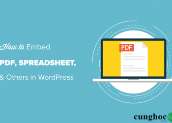 Hướng dẫn nhúng PDF, bảng tính và các loại tài liệu khác vào bài đăng trong blog WordPress