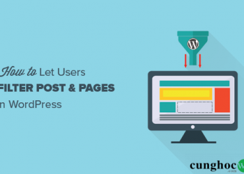 Hướng dẫn cho phép người dùng lọc bài viết và trang trên website WordPress của bạn