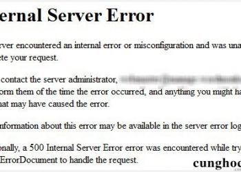 Khắc phục lỗi Internal Server Error tronng WordPress