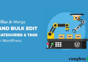 Cách hợp nhất và chỉnh sửa hàng loạt danh mục và thẻ trong WordPress
