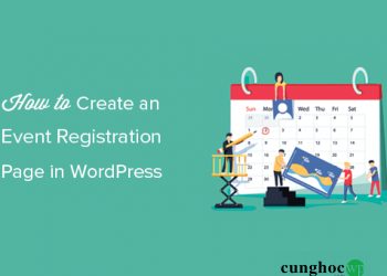 Hướng dẫn tạo trang ghi danh sự kiện trong WordPress