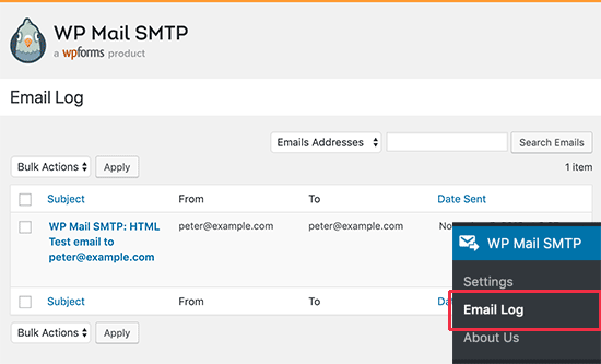 Mục nhật ký email