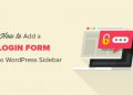 Hướng dẫn thêm Form đăng nhập vào Sidebar WordPress