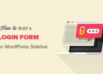 Hướng dẫn thêm Form đăng nhập vào Sidebar WordPress