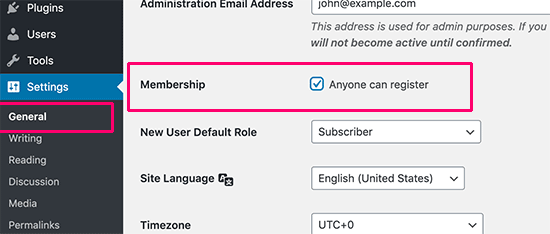 Mở diễn đàn của bạn để đăng ký người dùng