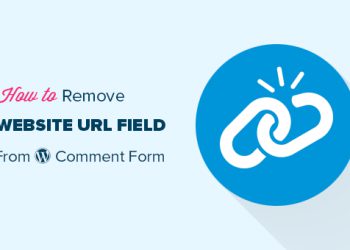 Cách xóa trường URL trang web khỏi form comment WordPress