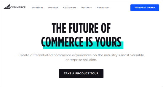 Trang web nền tảng thương mại điện tử của BigCommerce