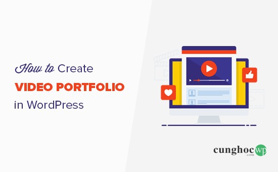 tạo video portfolio WordPress