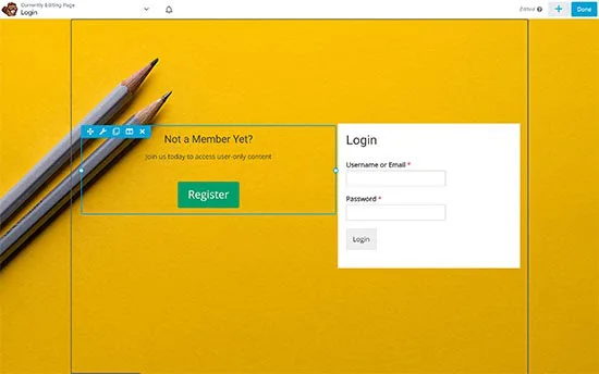 Tạo trang đăng nhập tùy chỉnh bằng cách sử dụng plugin trình tạo trang