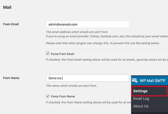 Thay đổi tên người gửi và email trong WordPress bằng WP Mail SMTP