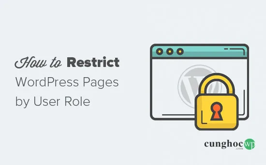 Cách giới hạn các trang WordPress theo vai trò của người dùng (User Role)